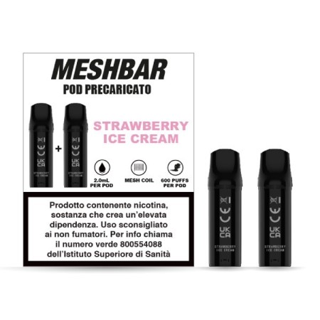 STRAWBERRY ICE CREAM MESHBAR POD PRERICARICATA