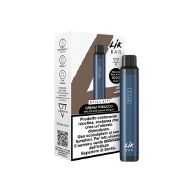 LIK BAR STILL STARTER KIT BLUE DENIM + CREAM TABACCO POD SUPREM-E