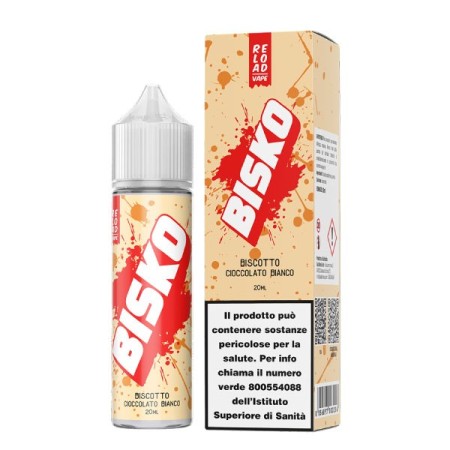 BISKO CIOCCOLATO BIANCO SHOT 20ML RELOAD VAPE
