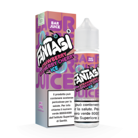 STRAWBERRY RASPBERRY CHERRY ICE BAR JUICE SHOT 20ML FANTASI