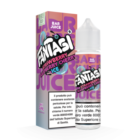 STRAWBERRY RASPBERRY CHERRY ICE BAR JUICE SHOT 20ML FANTASI