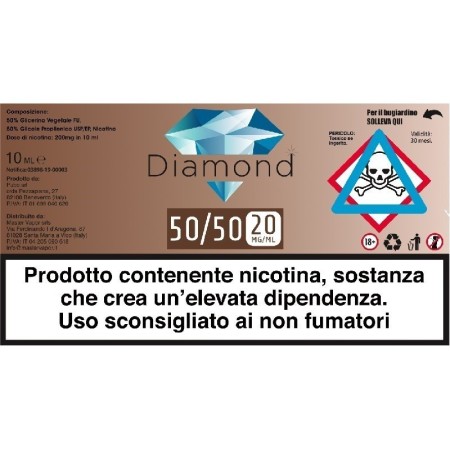 NICOSHOT 10ML 50/50 DIAMOND VAPE